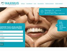 Tablet Screenshot of maximusodontologia.com.br